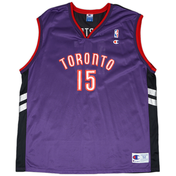1999-02 Toronto Raptors Carter #15 Champion Away Jersey - 9/10 - (XXL)
