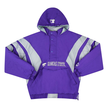 1990s Kansas State Wildcats Starter 1/2 Zip Rain Coat XL