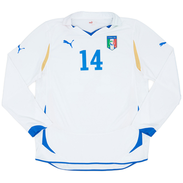 2010-12 Italy Player Issue Away L/S Shirt #14 - 7/10 - (XL)
