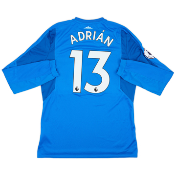 2017-18 West Ham Match Issue GK Shirt Adrian #13