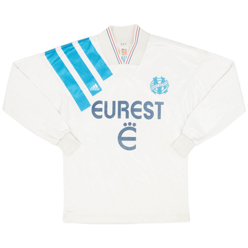 1993-94 Olympique Marseille Home L/S Shirt - 9/10 - (XS)