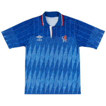 1989-91 Chelsea Home Shirt - 8/10 - (L.Boys)