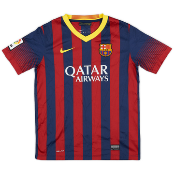 2013-14 Barcelona Home Shirt - 6/10 - (L.Boys)