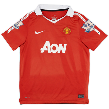 2010-11 Manchester United Home Shirt - 6/10 - (L.Boys)