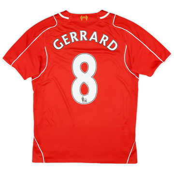 2014-15 Liverpool Home Shirt Gerrard #8 - 6/10 - (S)