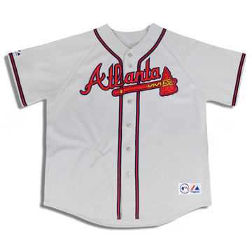 2005 Atlanta Braves Smoltz #29 Majestic Jersey (Away) XXL