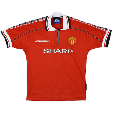 1998-00 Manchester United Home Shirt - 8/10 - (M.Boys)