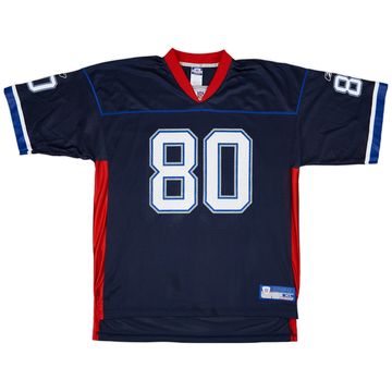 2002-04 Buffalo Bills Moulds #80 Reebok On Field Home Jersey - 9/10 - (XL)