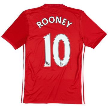 2016-17 Manchester United Home Shirt Rooney #10 - 5/10 - (XS)