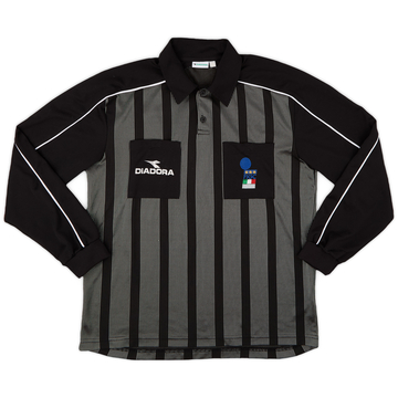 1990s Italy FIGC Diadora Referee L/S Shirt - 8/10 - (XXL)