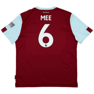 2019-20 Burnley Home Shirt Mee #6 - 8/10 - (XXL)