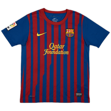 2011-12 Barcelona Home Shirt - 9/10 - (M.Boys)