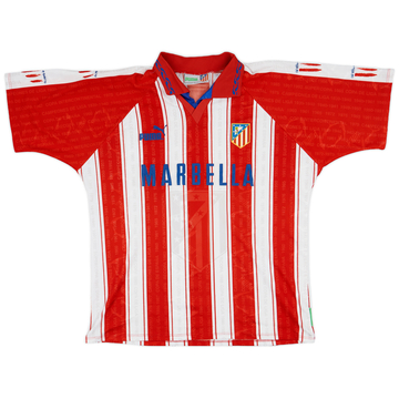 1995-96 Atletico Madrid Home Shirt - 8/10 - (XL)