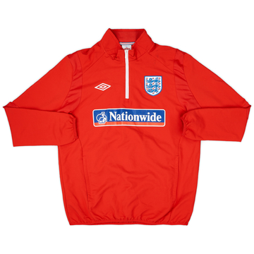 2010-11 England Umbro 1/4 Zip Drill Top - 8/10 - (L)