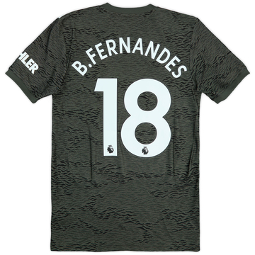 2020-21 Manchester United Away Shirt B.Fernandes #18 - 9/10 - (XS)