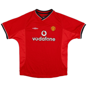 2000-02 Manchester United Home Shirt - 8/10 - (L.Boys)