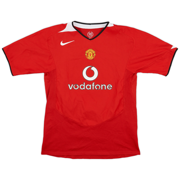 2004-06 Manchester United Home Shirt - 8/10 - (XL.Boys)