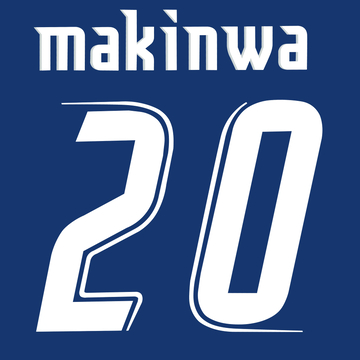 2006-07 Lazio Third Makinwa #20 Name Set