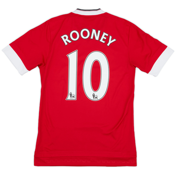 2015-16 Manchester United Home Shirt Rooney #10 - 6/10 - (XS)