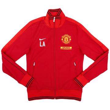 2013-14 Manchester United Staff Issue Nike Track Jacket (LA) - 9/10 - (S)
