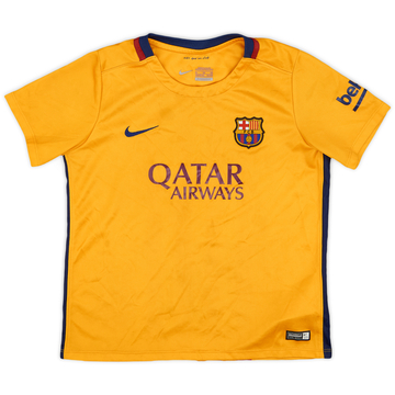 2015-16 Barcelona Away Shirt - 7/10 - (7-8 Years)