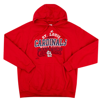 2011 St. Louis Cardinals World Series Champions Majestic Hooded Sweat Top L