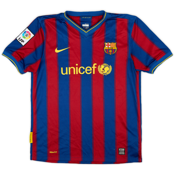2009-10 Barcelona Home Shirt - 7/10 - (XL.Boys)
