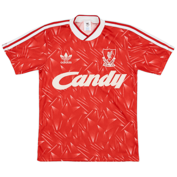 1989-91 Liverpool Home Shirt - 8/10 - (L.Boys)