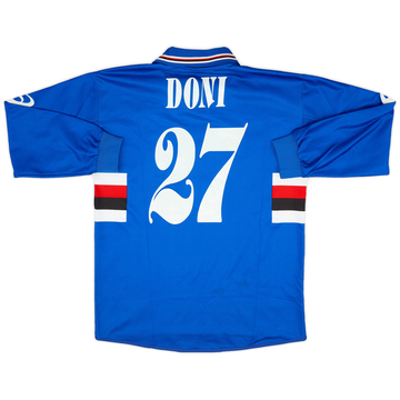 2003-04 Sampdoria Home L/S Shirt Doni #27 - 8/10 - (S)