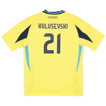 2024-25 Sweden Home Shirt Kulusevski #21 (KIDS)