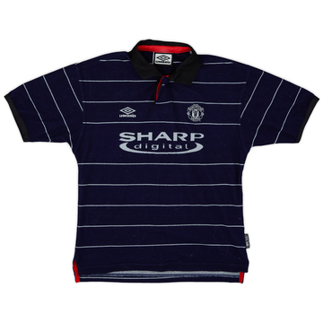 1999-00 Manchester United Away Shirt - 9/10 - (S.Boys)