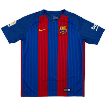 2016-17 Barcelona Home Shirt - 8/10 - (L.Boys)