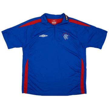 2009-10 Rangers Umbro 1/4 Zip Training Polo Shirt - 7/10 - (L)
