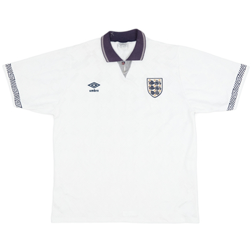 1990-92 England Home Shirt - 9/10 - (XL)
