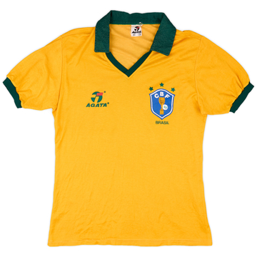 1985-88 Brazil Home Shirt #11 - 8/10 - (L)