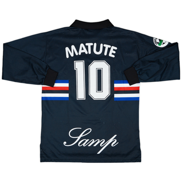1997-98 Sampdoria Match Issue Third L/S Shirt Matute #10