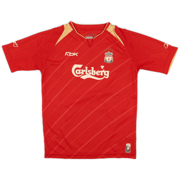 2005-06 Liverpool CL Home Shirt - 5/10 - (L.Boys)