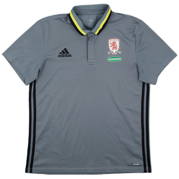 2016-17 Middlesbrough adidas Polo Shirt - 9/10 - (L)