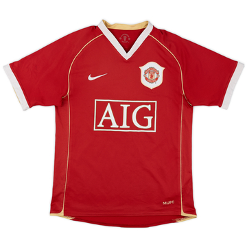 2006-07 Manchester United Home Shirt - 5/10 - (XL.Boys)