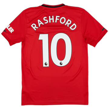 2019-20 Manchester United Home Shirt Rashford #10 - 9/10 - (S)