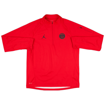 2018-19 Paris Saint-Germain Nike X Jordan 1/4 Zip Drill Top - 6/10 - (L)