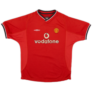 2000-02 Manchester United Home Shirt - 8/10 - (L.Boys)