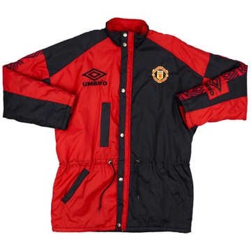 1995-97 Manchester United Umbro Padded Bench Coat - 6/10 - (XL)