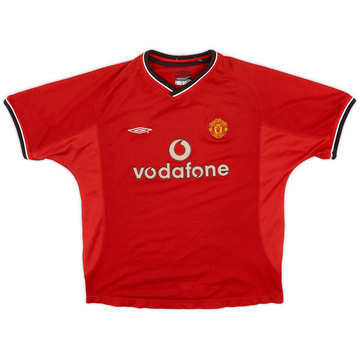 2000-02 Manchester United Home Shirt - 6/10 - (L.Boys)