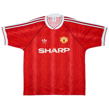1990-92 Manchester United Home Shirt - 5/10 - (L)