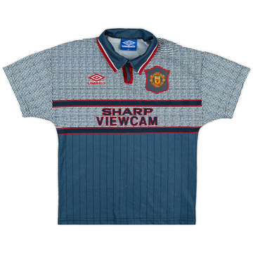 1995-96 Manchester United Away Shirt - 8/10 - (L.Boys)