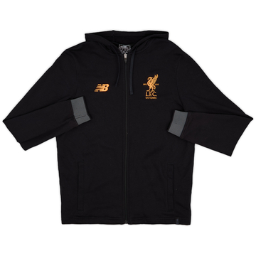 2017-18 Liverpool New Balance Hooded Track Jacket - 8/10 - (M)