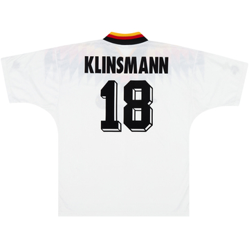 1994-96 Germany Home Shirt Klinsmann #18ES