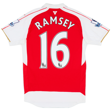 2015-16 Arsenal Home Shirt Ramsey #16 - 6/10 - (XS)
