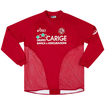 2004-05 Livorno Match Issue Home L/S Shirt Passoni #28